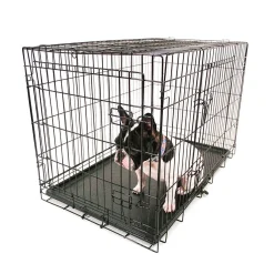 Ryan's Pet Supplies Aeolus Double Door Crates 36" - 48"