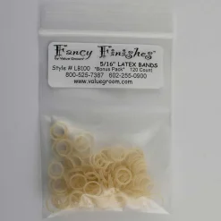 Ryan's Pet Supplies Amber Latex Bands 5/16" for Grooming - Bag of 100