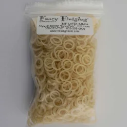 Ryan's Pet Supplies Amber Latex Bands 3/8" for Grooming - Bag of 1000