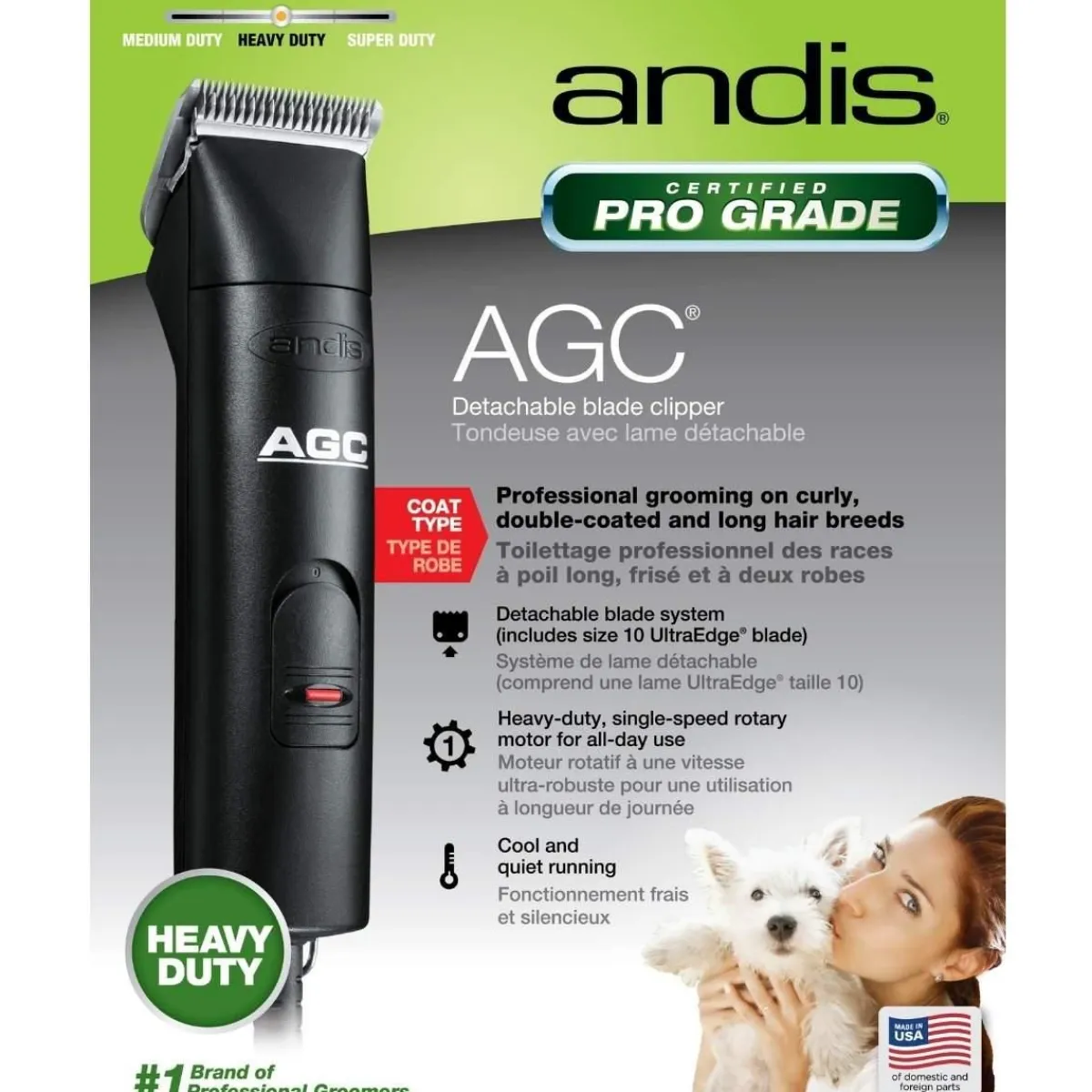 Ryan's Pet Supplies Andis AGC Detachable Blade Clipper