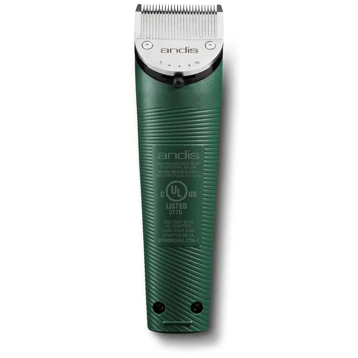 Ryan's Pet Supplies Andis Green Vida Cordless Clipper - Lithium-ion Power
