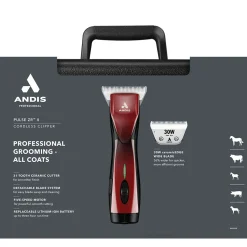 Ryan's Pet Supplies Andis Pulse ZR II 5-Speed Clipper - Red
