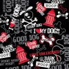 Ryan's Pet Supplies Bark Woof Woof Dog Bandana