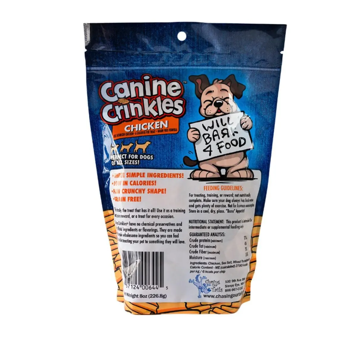 Ryan's Pet Supplies Chasing our Tails Canine Crinkles Healthy Dog Treats