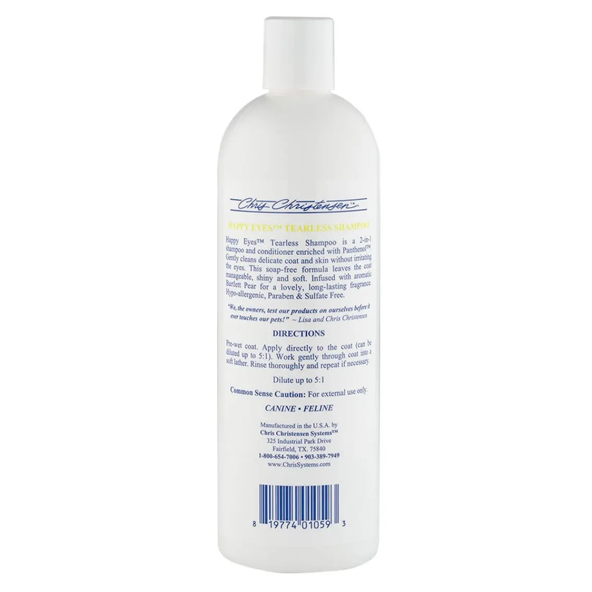 Ryan's Pet Supplies Chris Christensen Happy Eyes Tearless Shampoo