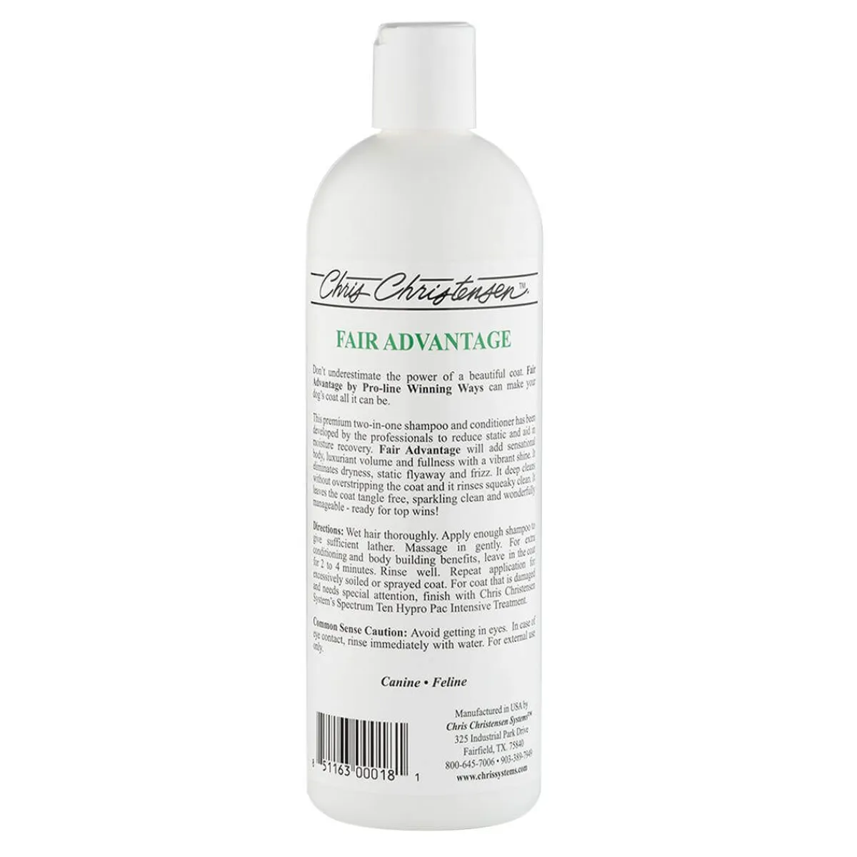 Ryan's Pet Supplies Chris Christensen Pro-Line Fair Advantage Shampoo