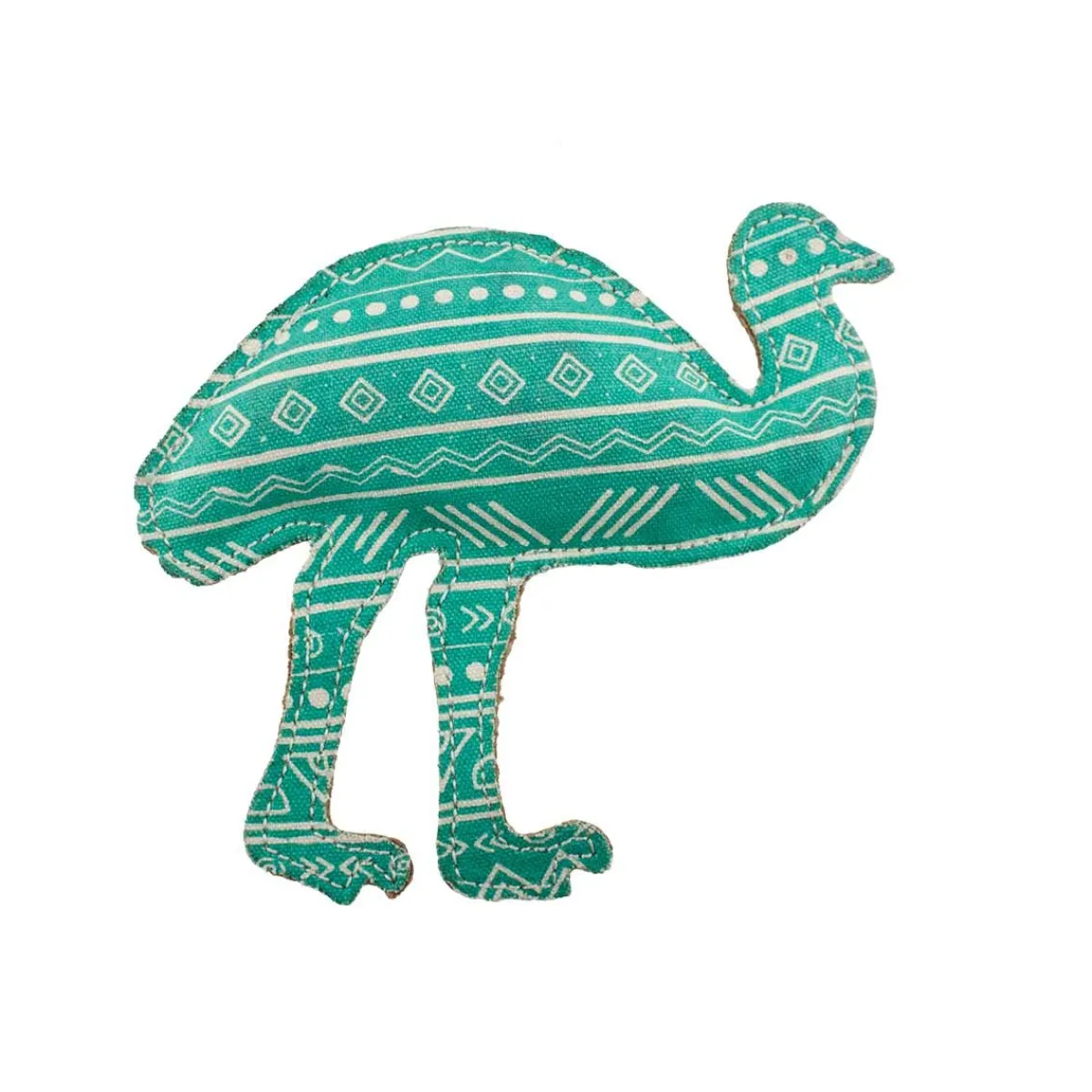 Ryan's Pet Supplies Dawgeee Play Printed Canvas Mint Emu 7"