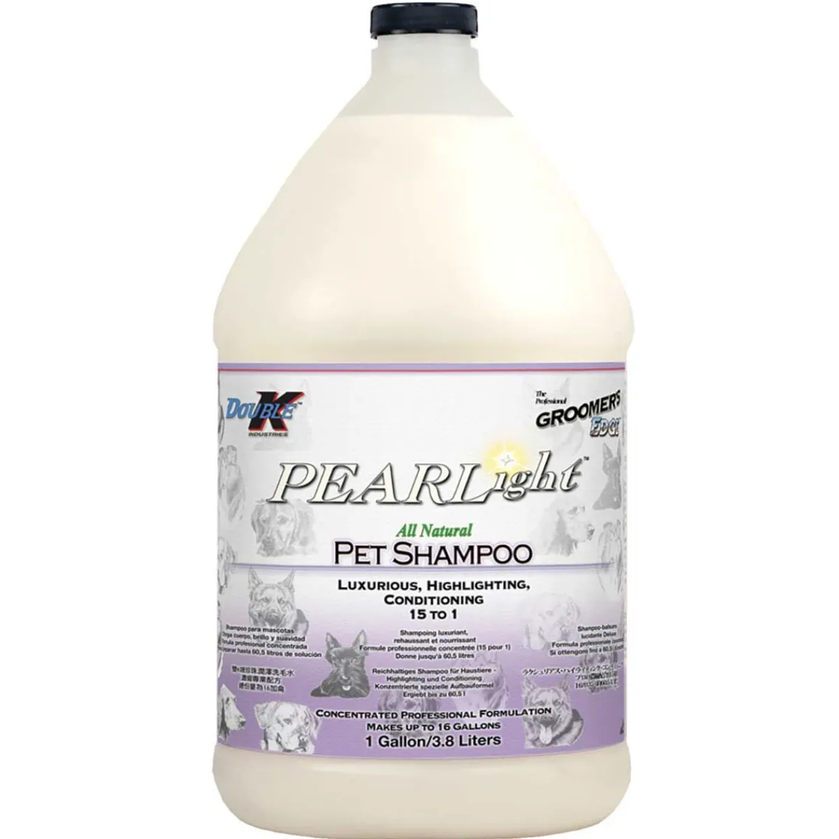 Ryan's Pet Supplies Double K Groomer's Edge PEARLight Shampoo 15:1