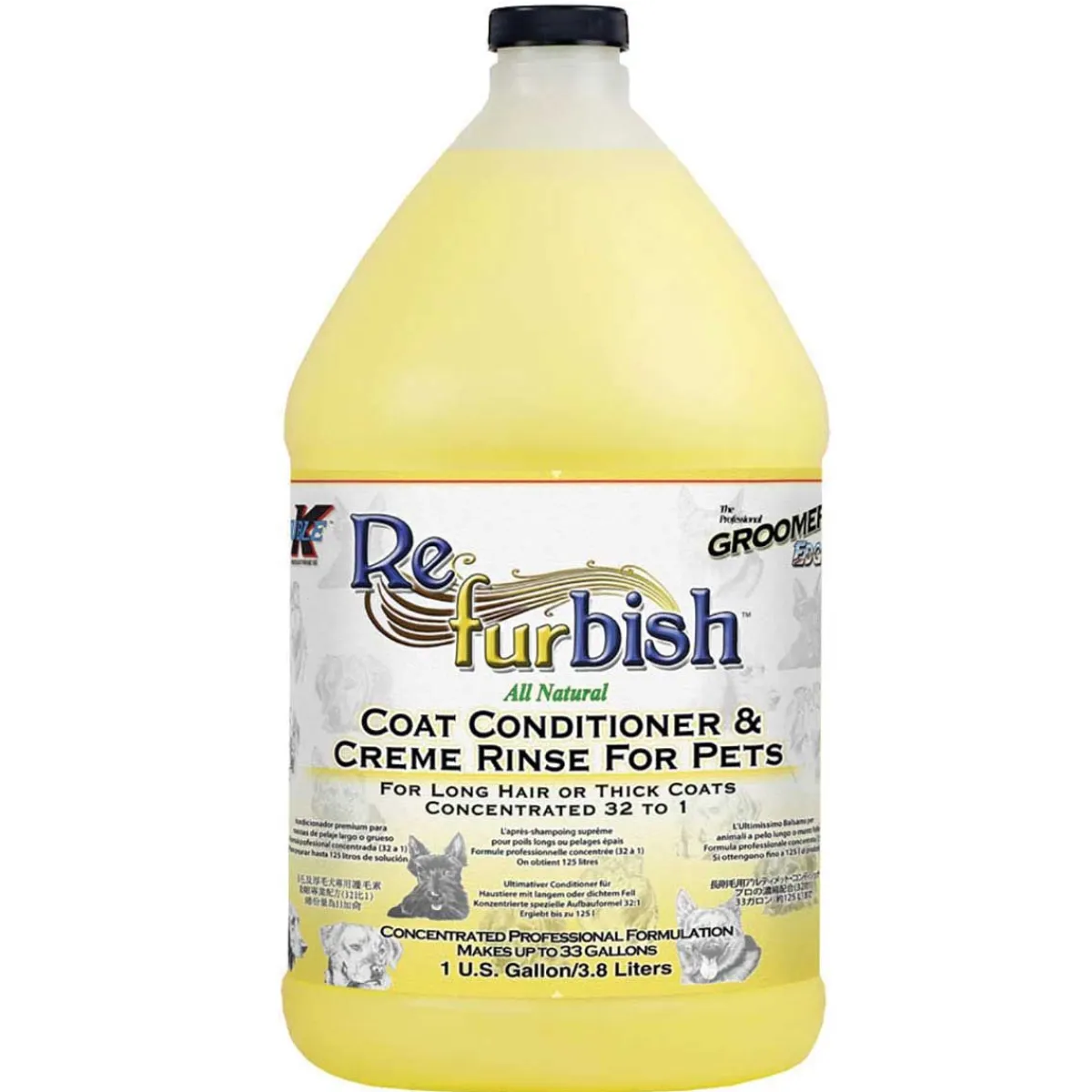 Ryan's Pet Supplies Double K Groomer's Edge Re-Furbish Conditioner 4:1