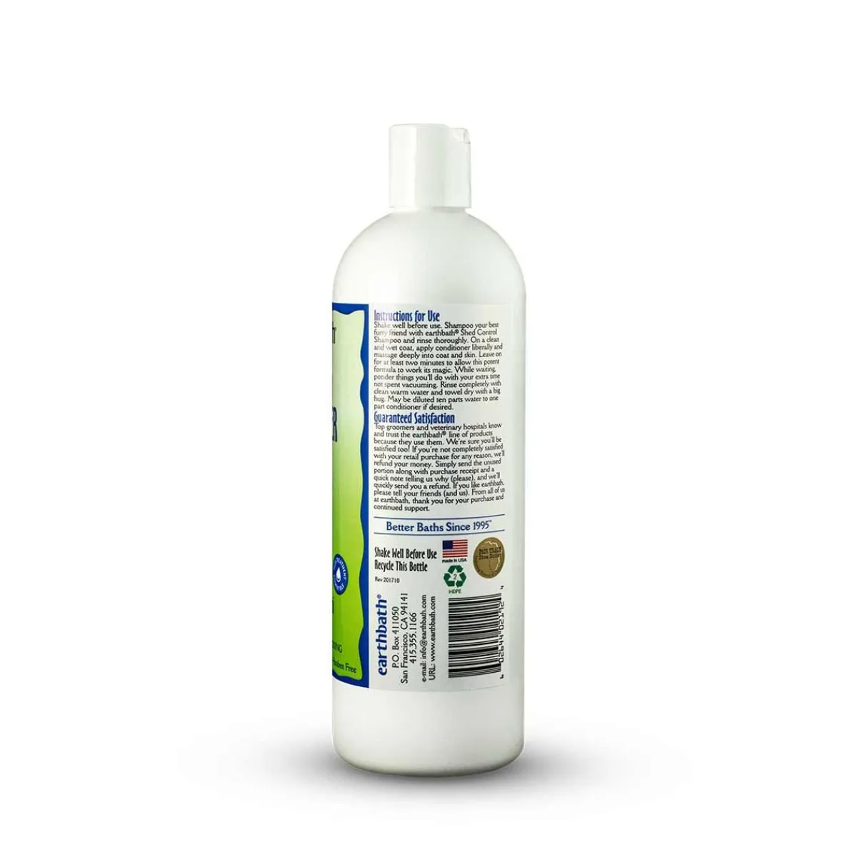Ryan's Pet Supplies Earthbath Green Tea & Awapuhi Shed Control Conditioner 10:1
