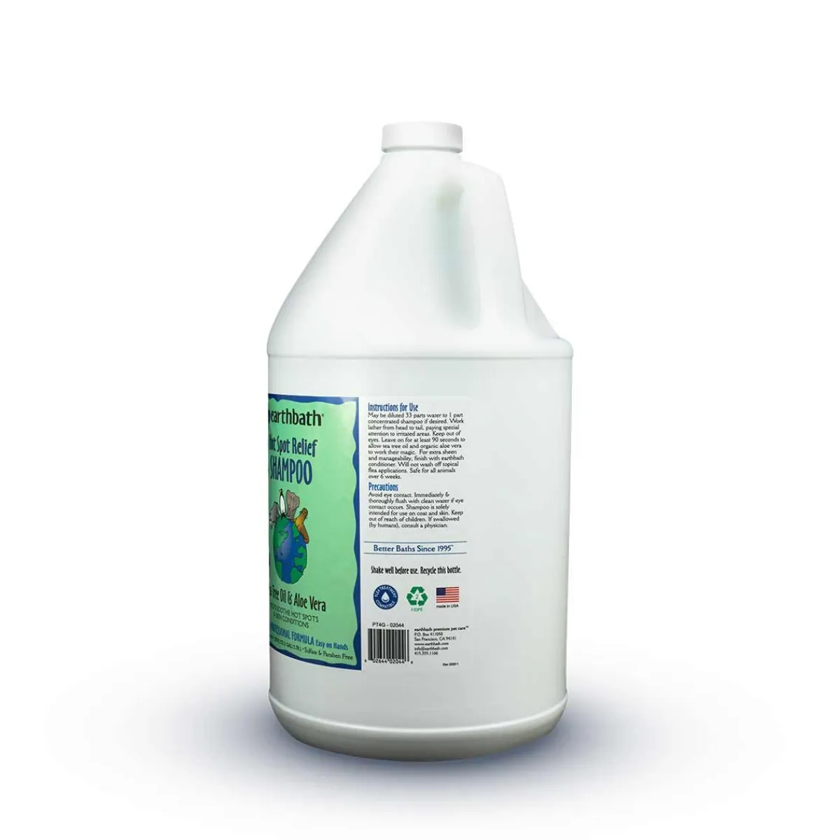 Ryan's Pet Supplies Earthbath Hot Spot Relief Tea Tree & Aloe Shampoo 33:1