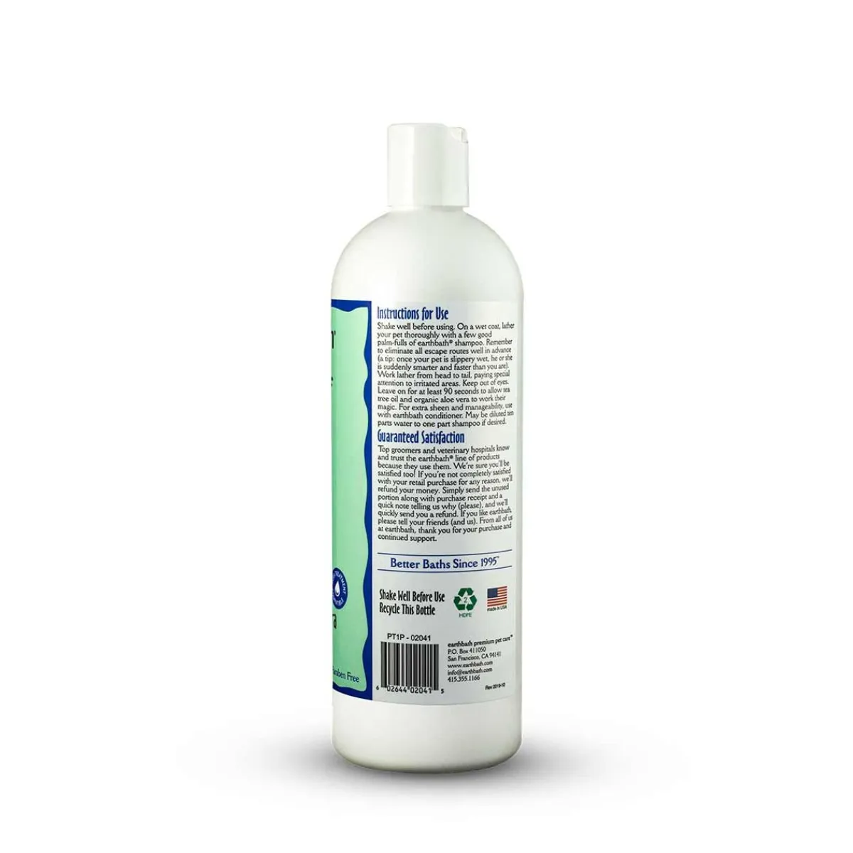 Ryan's Pet Supplies Earthbath Hot Spot Relief Tea Tree & Aloe Shampoo 33:1