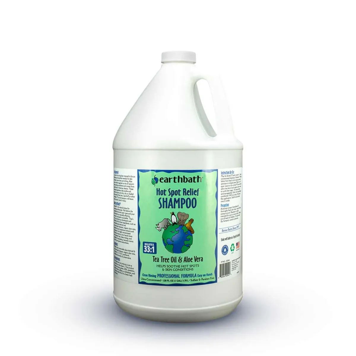 Ryan's Pet Supplies Earthbath Hot Spot Relief Tea Tree & Aloe Shampoo 33:1