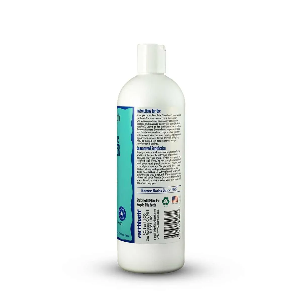 Ryan's Pet Supplies Earthbath Oatmeal & Aloe Creme Rinse & Conditioner 10:1