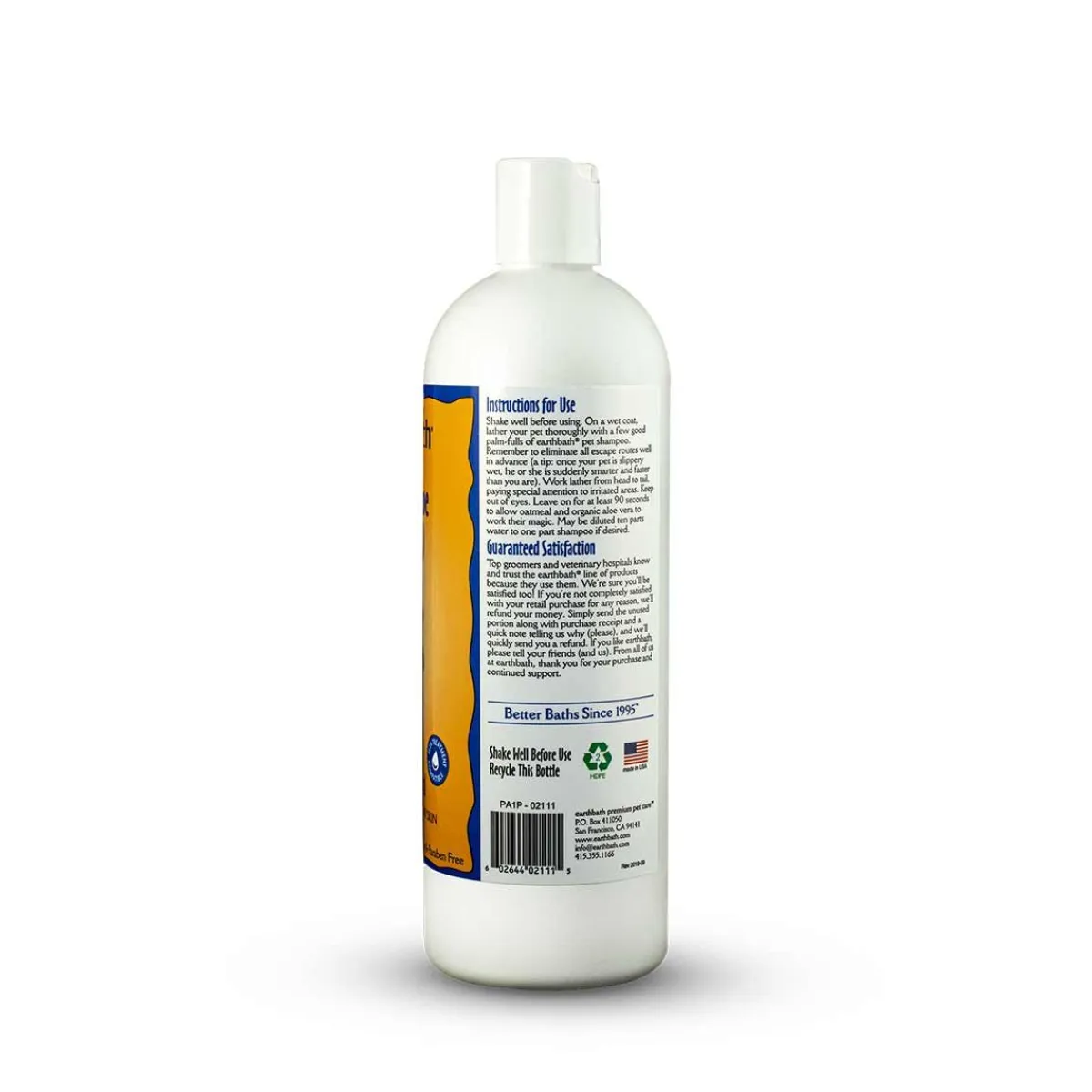 Ryan's Pet Supplies Earthbath Oatmeal & Aloe Grooming Shampoo 33:1
