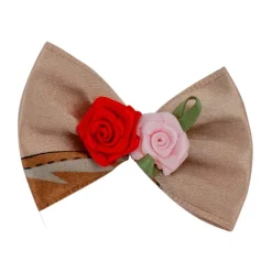 Ryan's Pet Supplies Fancy Finishes Designer Satin Bows with Double Rose - 24ct
