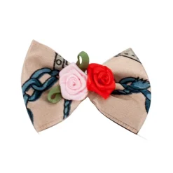 Ryan's Pet Supplies Fancy Finishes Designer Satin Bows with Double Rose - 24ct