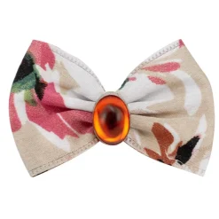 Ryan's Pet Supplies Fancy Finishes Designer Satin Dog Bows with Oval Bead - 24ct