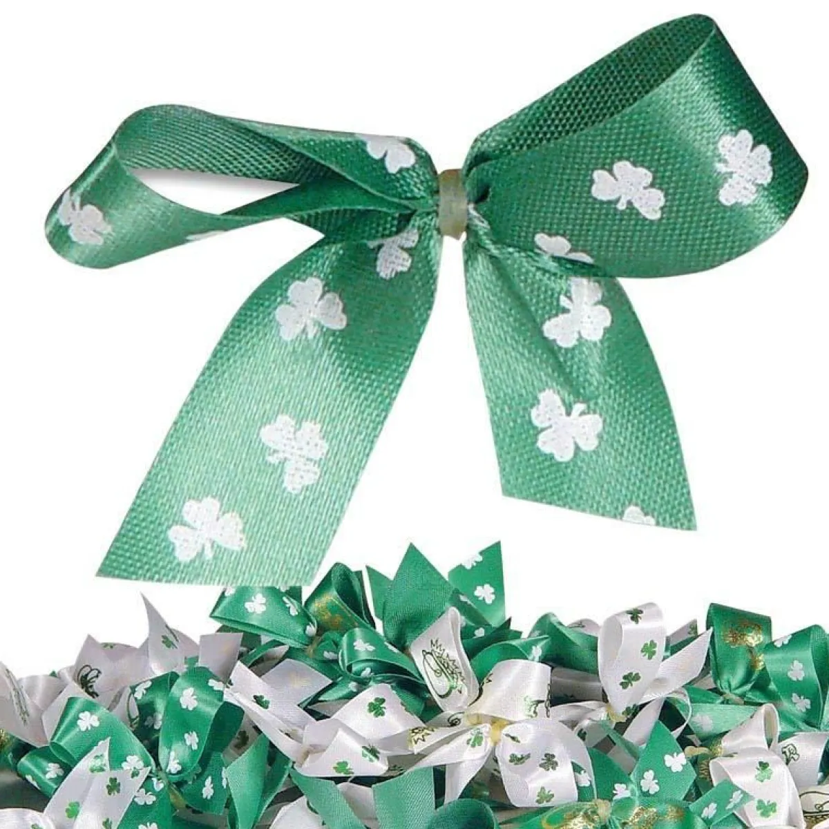 Ryan's Pet Supplies Fancy Finishes Pre-Tied Bows with Paw Print Pattern - 50 ct.