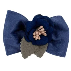 Ryan's Pet Supplies Fancy Finishes Satin Ribbon Dog Bows with Flower - 24ct