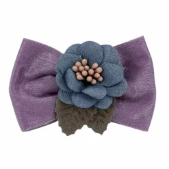 Ryan's Pet Supplies Fancy Finishes Satin Ribbon Dog Bows with Flower - 24ct