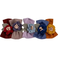 Ryan's Pet Supplies Fancy Finishes Satin Ribbon Dog Bows with Flower - 24ct
