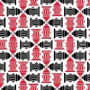 Ryan's Pet Supplies Fire Hydrant Red/Black Dog Bandana