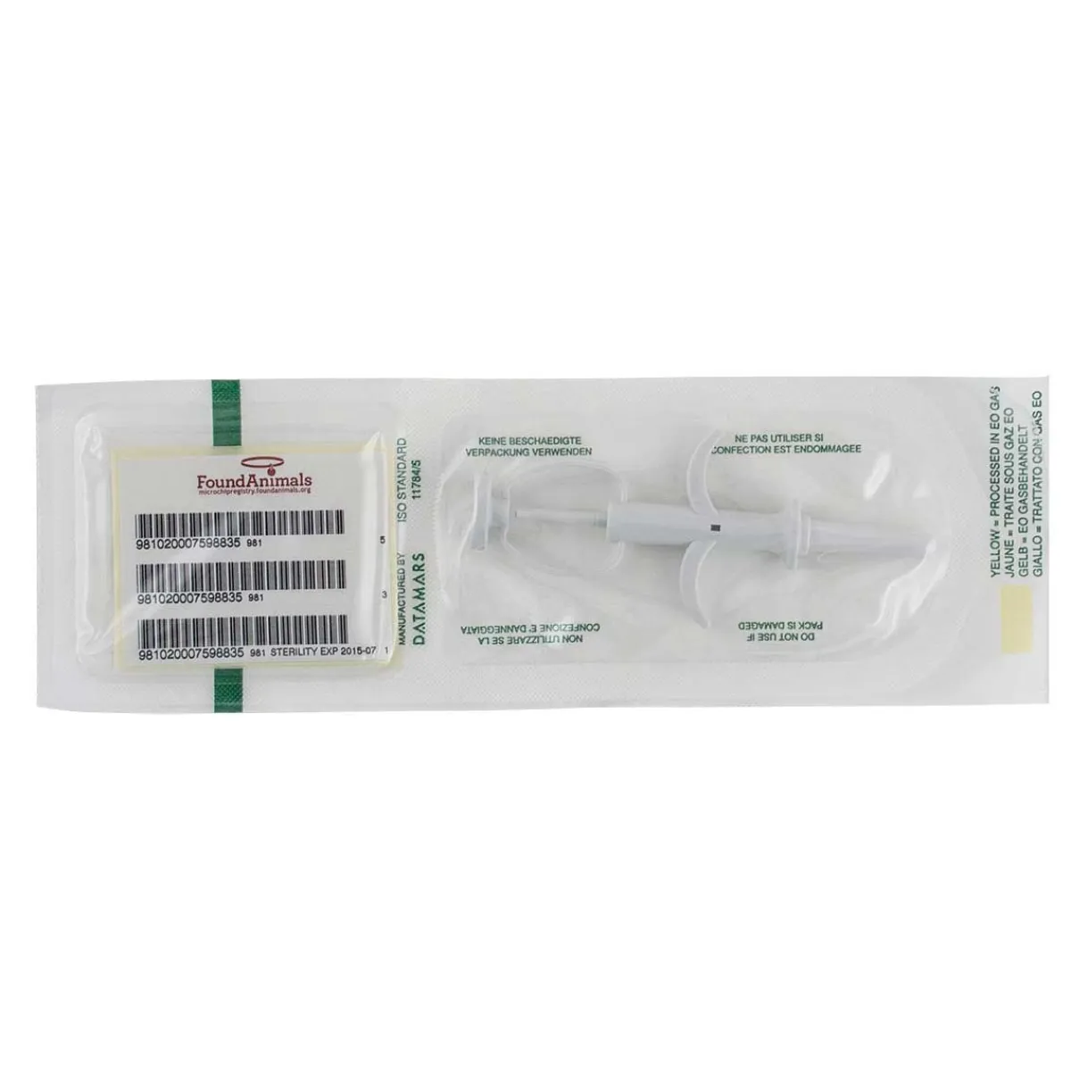 Ryan's Pet Supplies Found Animals ISO Microchip With Injector