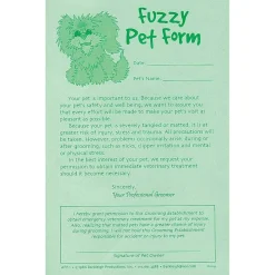 Ryan's Pet Supplies Fuzzy Pet Release Form For Professional Groomers - Pad Of 50