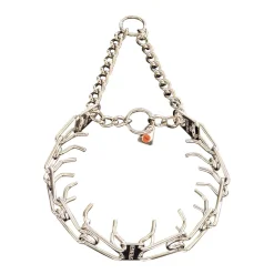 Ryan's Pet Supplies Herm Sprenger Ultra-Plus Stainless Steel Training Collar with Center-Plate and Assembly Chain- 2 Rings