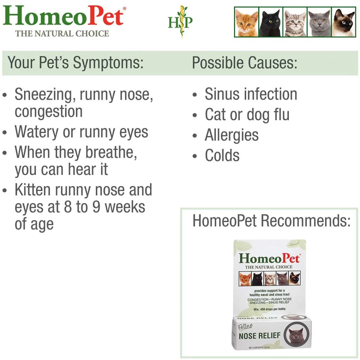 Ryan's Pet Supplies HomeoPet Feline Nose Relief