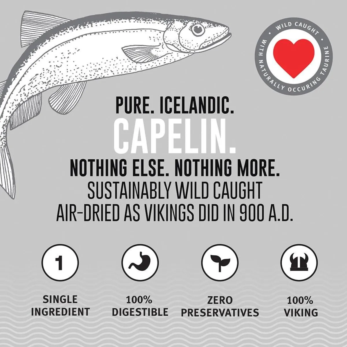 Ryan's Pet Supplies Icelandic+ Capelin Whole Fish & Pieces Pure Fish Treats