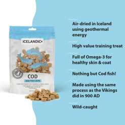 Ryan's Pet Supplies Icelandic+ Cod Mini Fish Chips Pure Fish Treats for Dogs