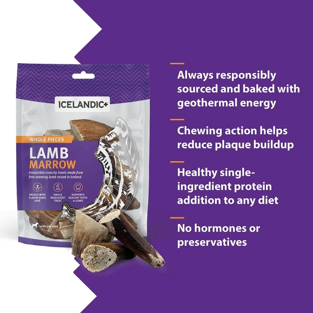 Ryan's Pet Supplies Icelandic+ Whole Lamb Marrow