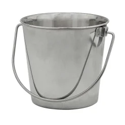 Ryan's Pet Supplies Indipets Stainless Steel Pail With Handle 9 Quart
