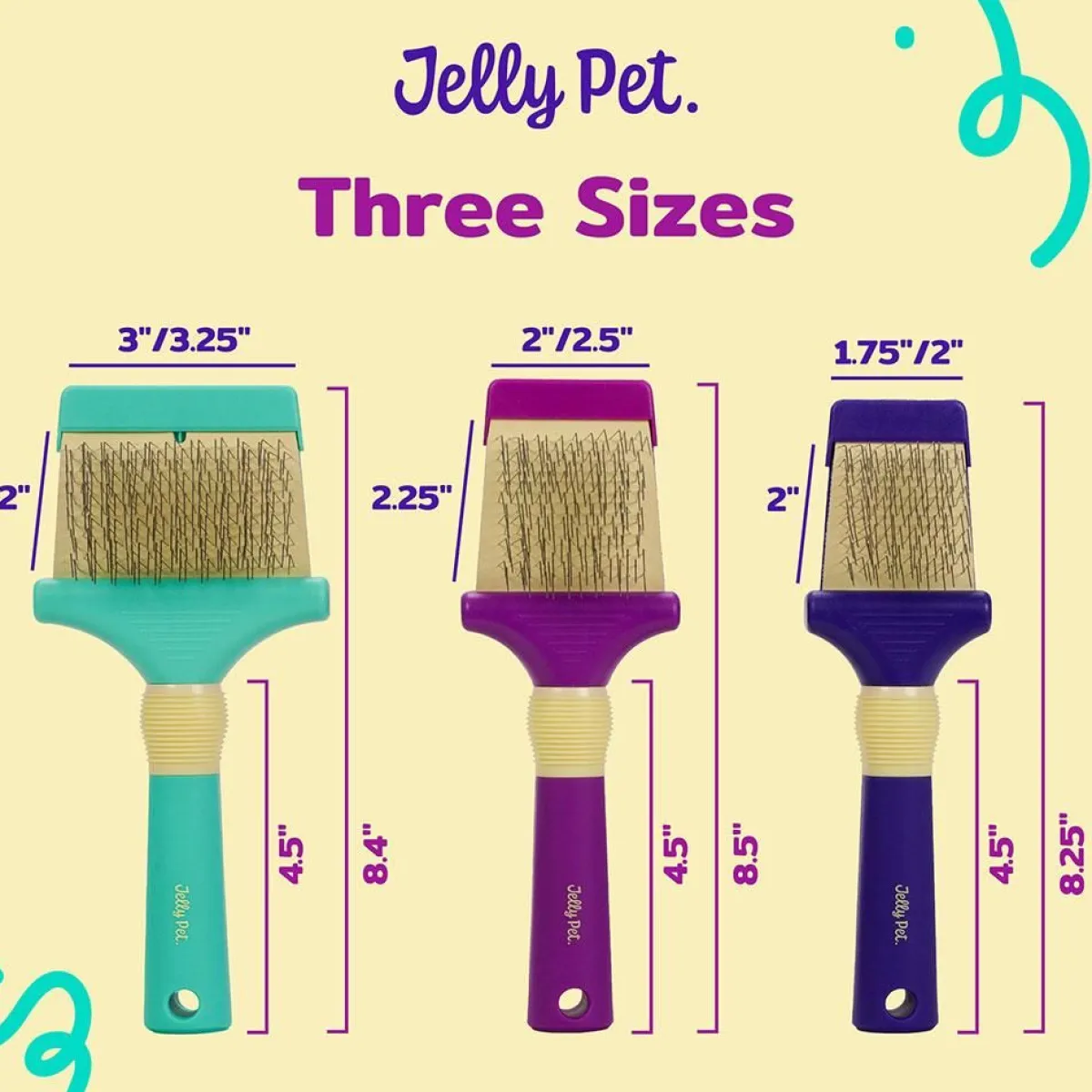 Ryan's Pet Supplies Jelly Pet Double Sided Slicker Brush