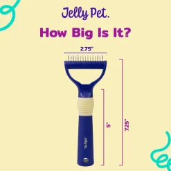 Ryan's Pet Supplies Jelly Pet Dual Deshedding Rake