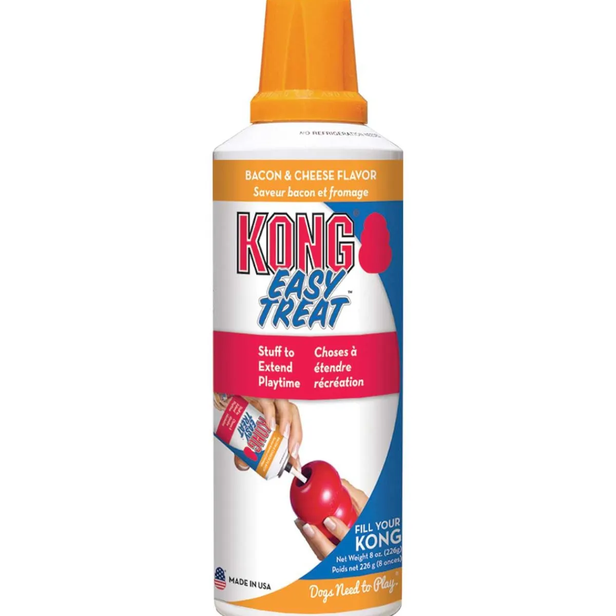 Ryan's Pet Supplies KONG Stuff'n Paste Easy Treat Bacon & Cheese 8 oz