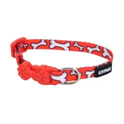 Ryan's Pet Supplies Li'L Pals Green Dot Dog Collar - Adjustable 6"-8"