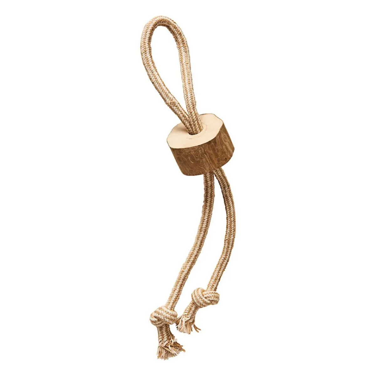 Ryan's Pet Supplies Love the Earth Coffee Wood Chew Rope Tug