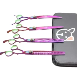 Ryan's Pet Supplies Loyalty Pet Poison Ivy 4 piece 8" Shear Set with Travel Case