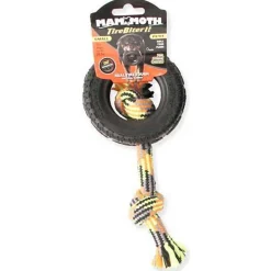 Ryan's Pet Supplies Mammoth Pet Products TireBiter II with Rope Medium 5"