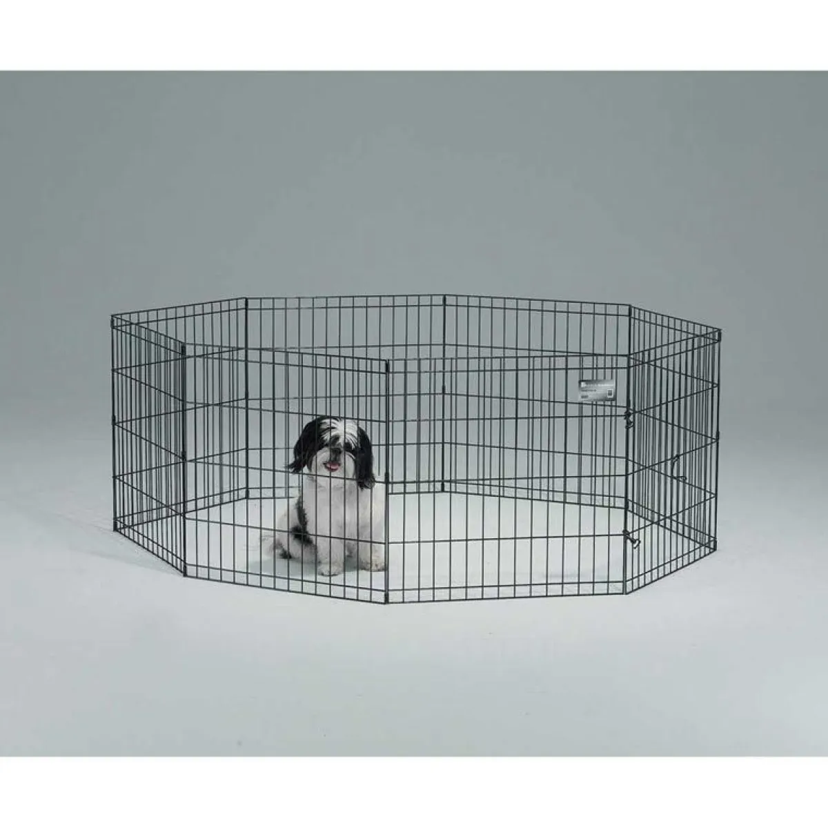 Ryan's Pet Supplies Midwest Exercise Pen Black Finish 30" High 8 Panels Without Door