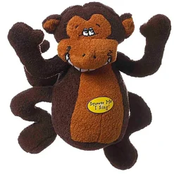 Ryan's Pet Supplies Multipet Deedle Dude Plush Monkey That Sings Deedle D