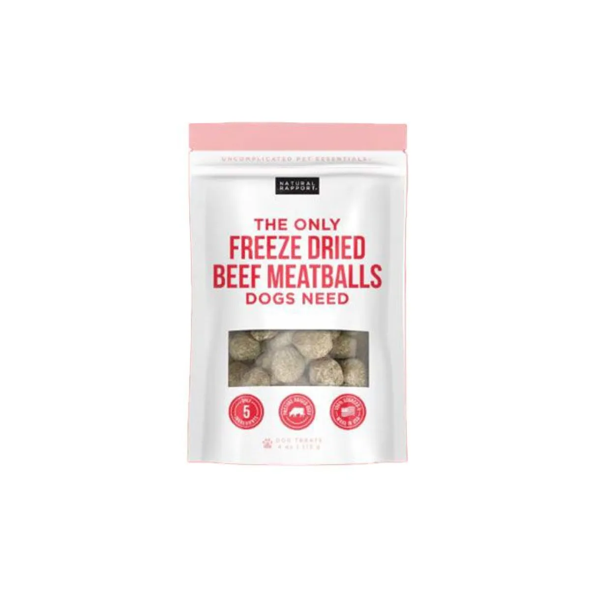 Ryan's Pet Supplies Natural Rapport The Only Freeze Dried Meatballs Dogs Need