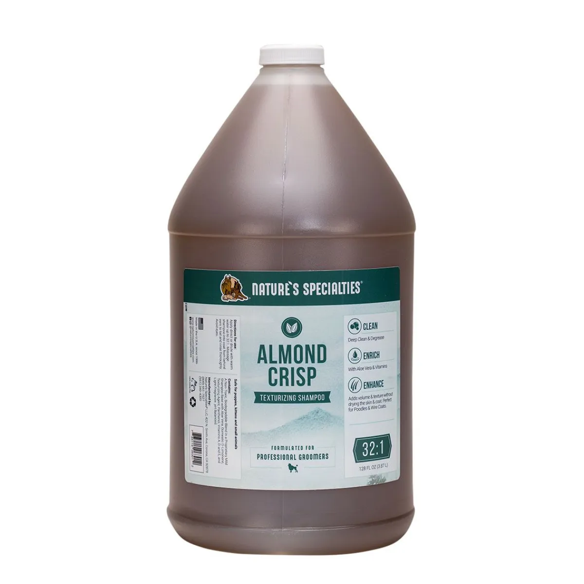 Ryan's Pet Supplies Natures Specialties Almond Crisp Degreasing Pet Shampoo 32:1