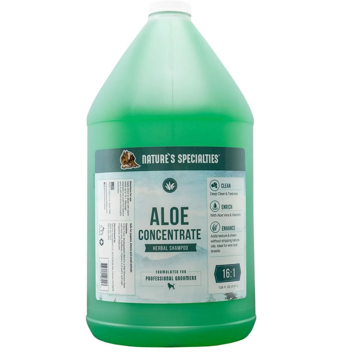Ryan's Pet Supplies Nature's Specialties Aloe Concentrate Pet Shampoo 16:1