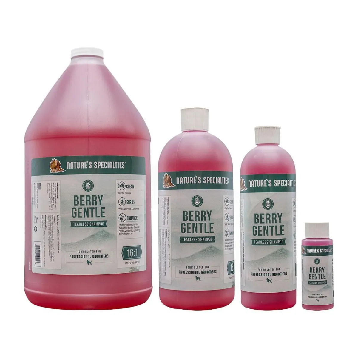 Ryan's Pet Supplies Nature's Specialties Berry Gentle Tearless Pet Shampoo 16:1