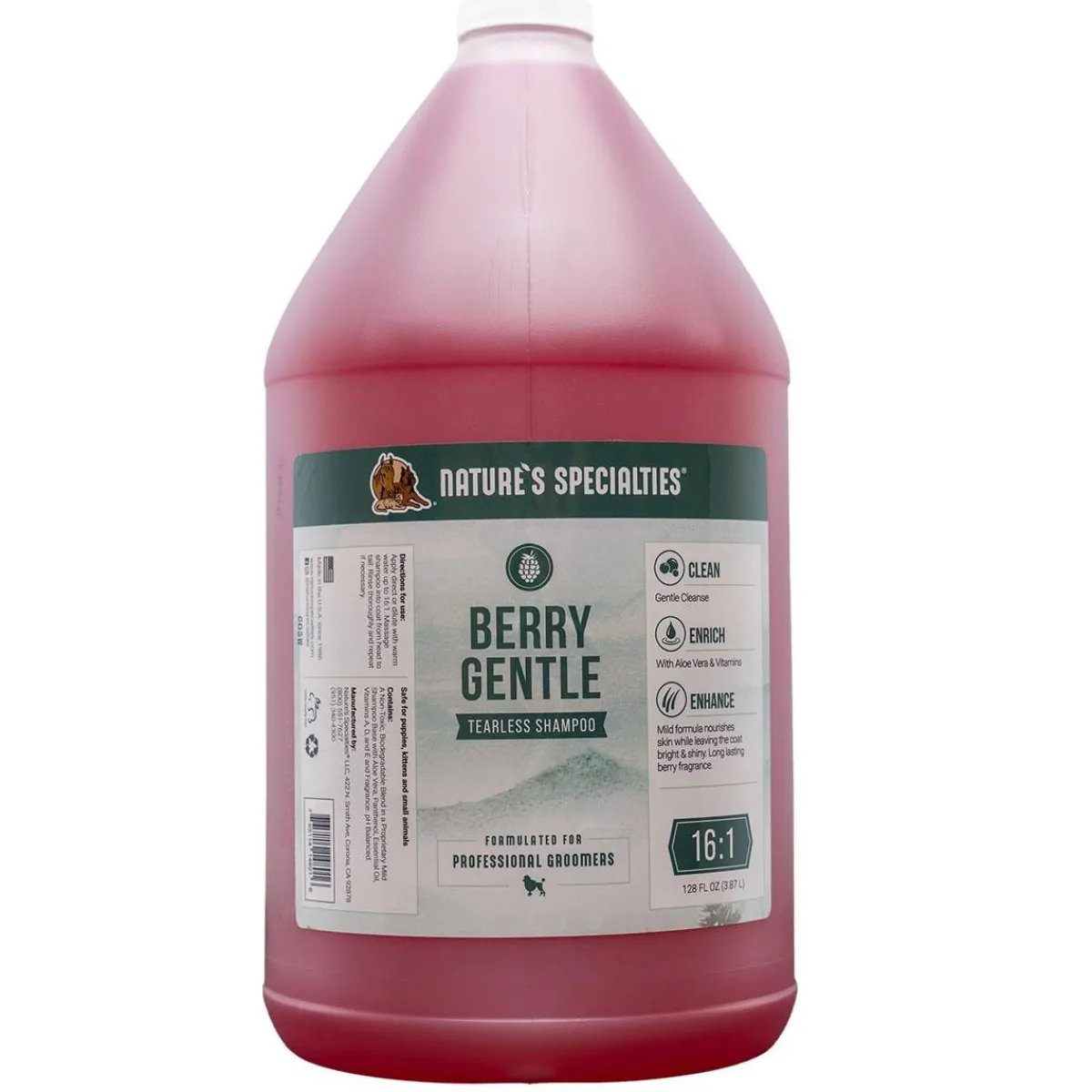 Ryan's Pet Supplies Nature's Specialties Berry Gentle Tearless Pet Shampoo 16:1