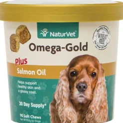 Ryan's Pet Supplies NaturVet Omega-Gold Plus Salmon Oil Soft Chews 90 Count